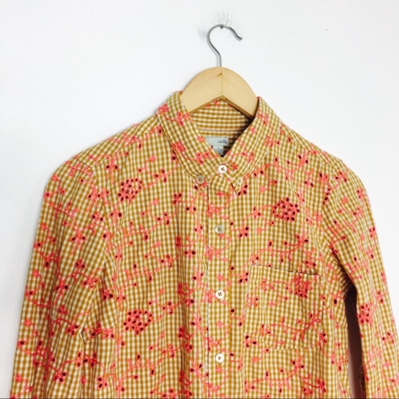 Anthropologie Odille Embroidered Eyelet Buttondown - Picture 3 of 6